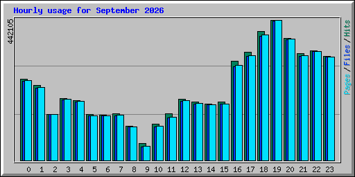 Hourly usage for September 2026
